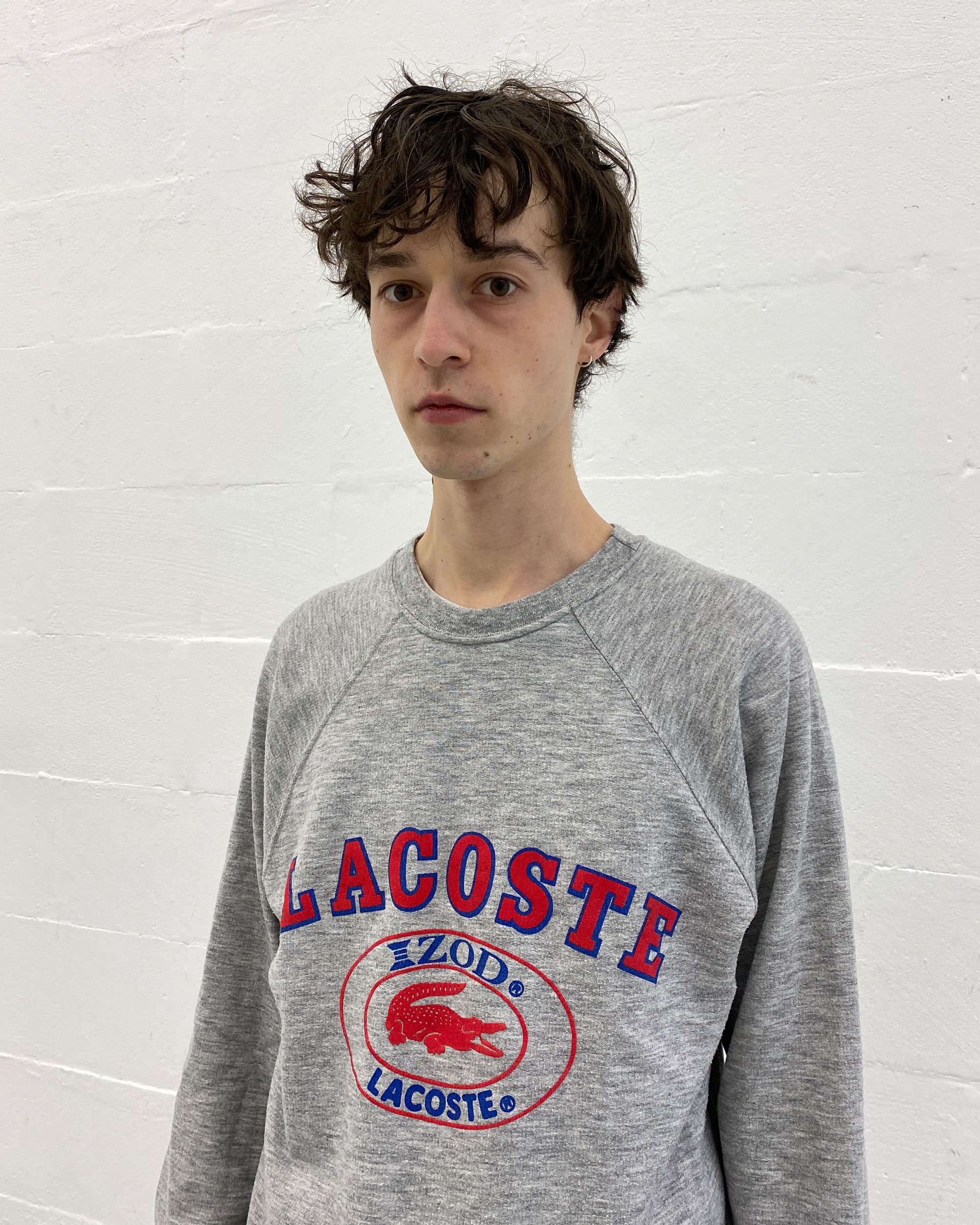 Izod 1980s Raglan Logo Crewneck