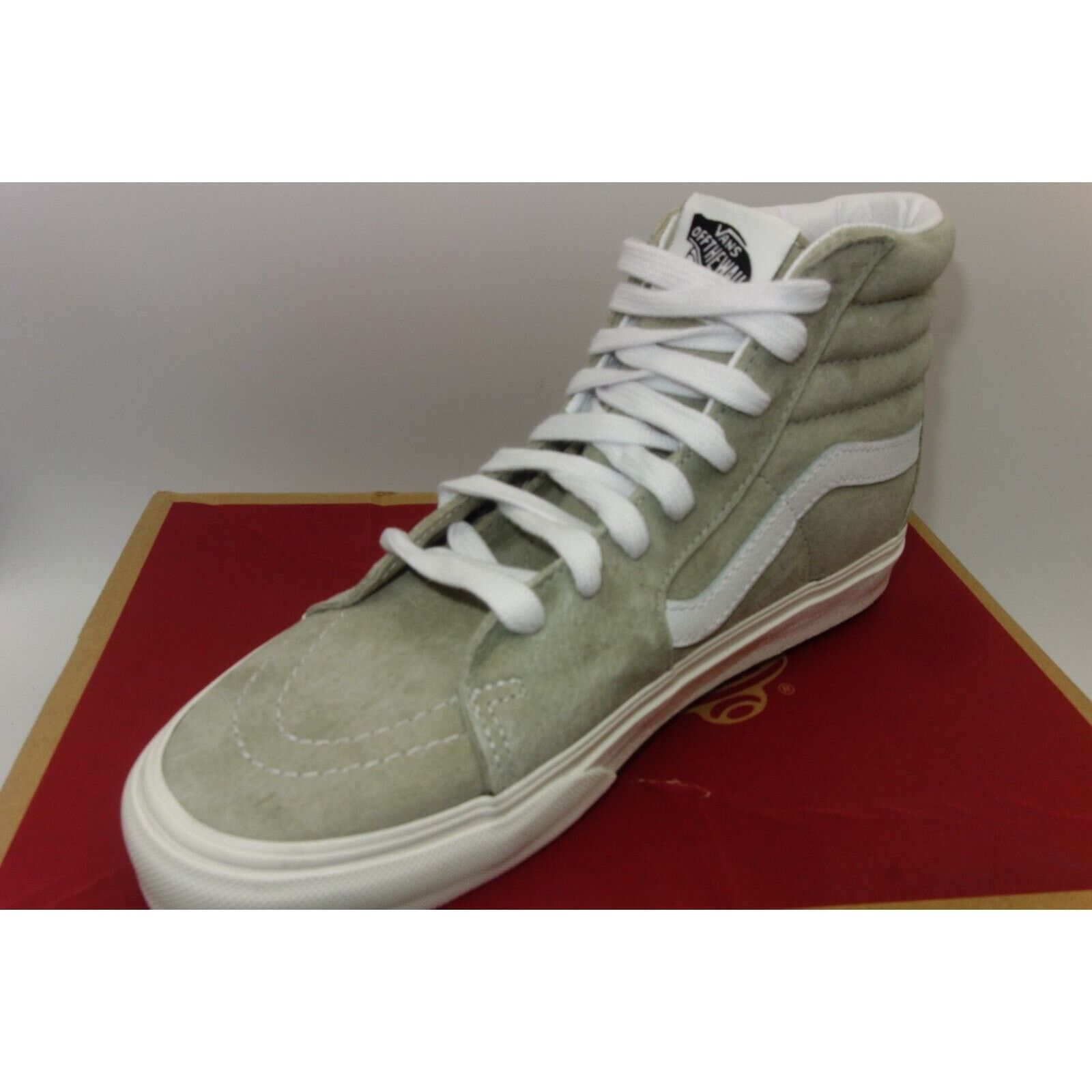 Vans NEW Vans SK8 Hi Pig Suede Moss Gray Classic Skate Shoes Size US 6.5 / EU 39-40 - 2 Thumbnail
