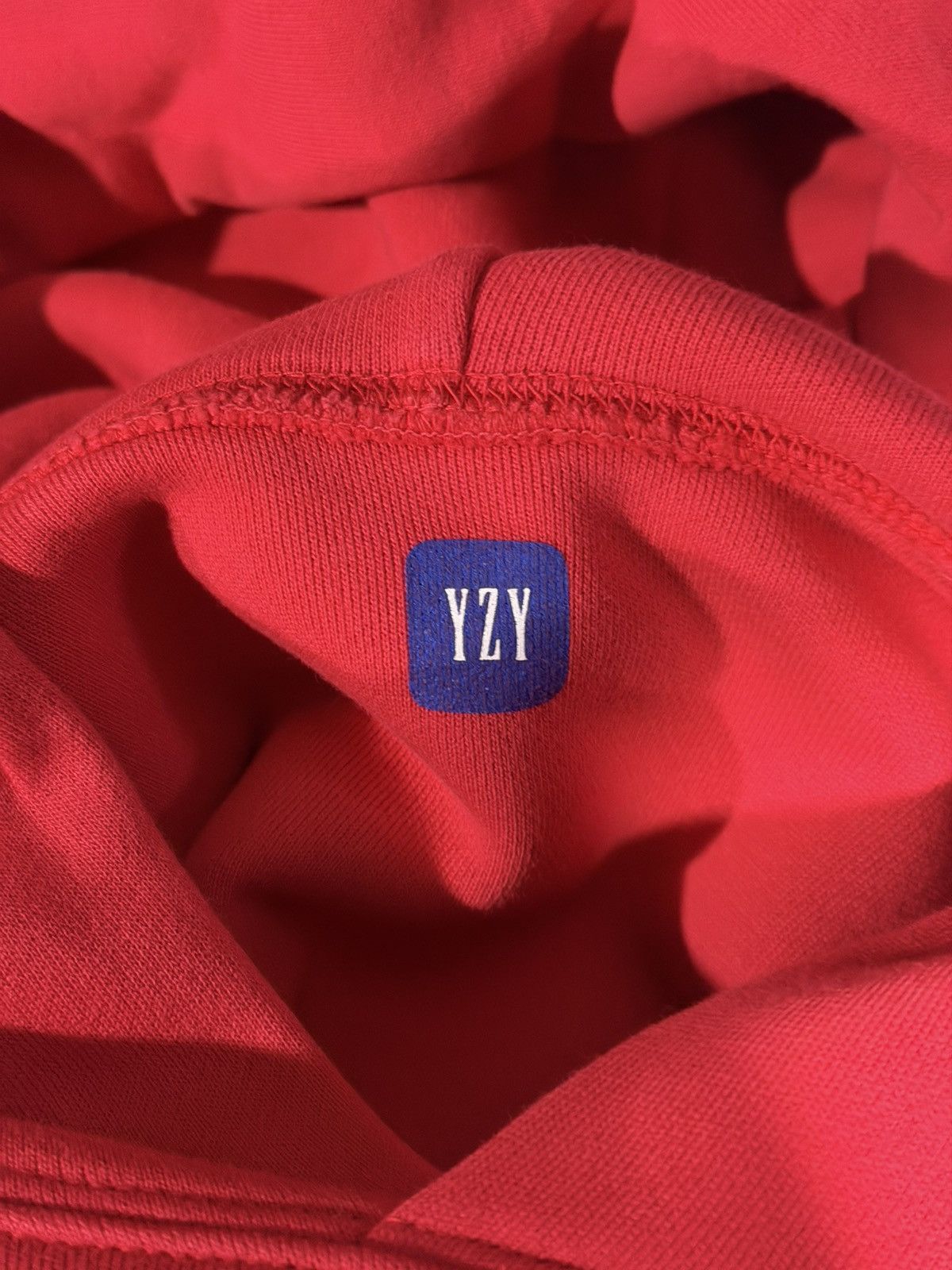 Gap × Yeezy Yeezy Gap Kanye West Red Double Layered Perfect Hoodie XXL Size US XXL / EU 58 / 5 - 8 Thumbnail