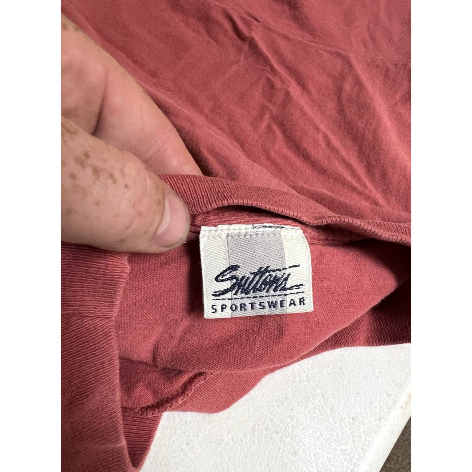 Vintage VTG Sutton’s Grand Canyon T-Shirt Short Sleeve Crew Neck Embroidered Cotton Mens XL Red Size US XL / EU 56 / 4 - 5 Thumbnail