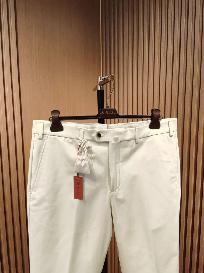 Loro Piana LORO PIANA Carlo Men's trousers, white Size US 34 / EU 50 - 7 Thumbnail
