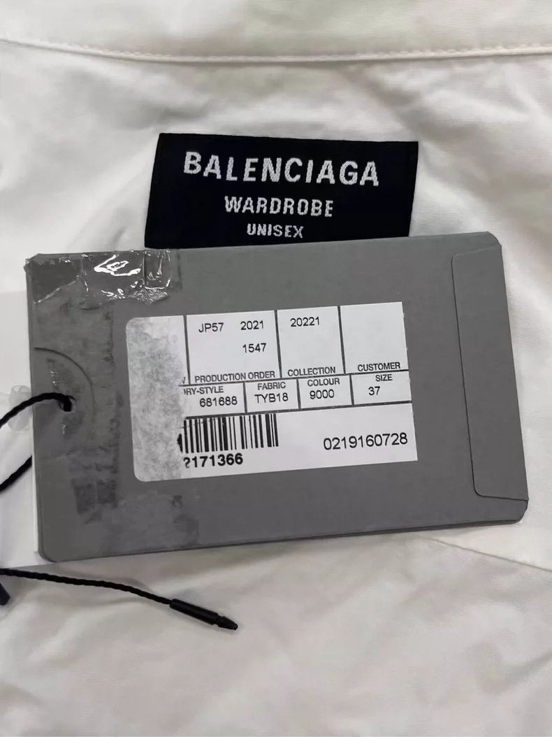 Balenciaga Balenciaga size 37 Embroidered logo long sleeve shirt Size US S / EU 44-46 / 1 - 4 Thumbnail