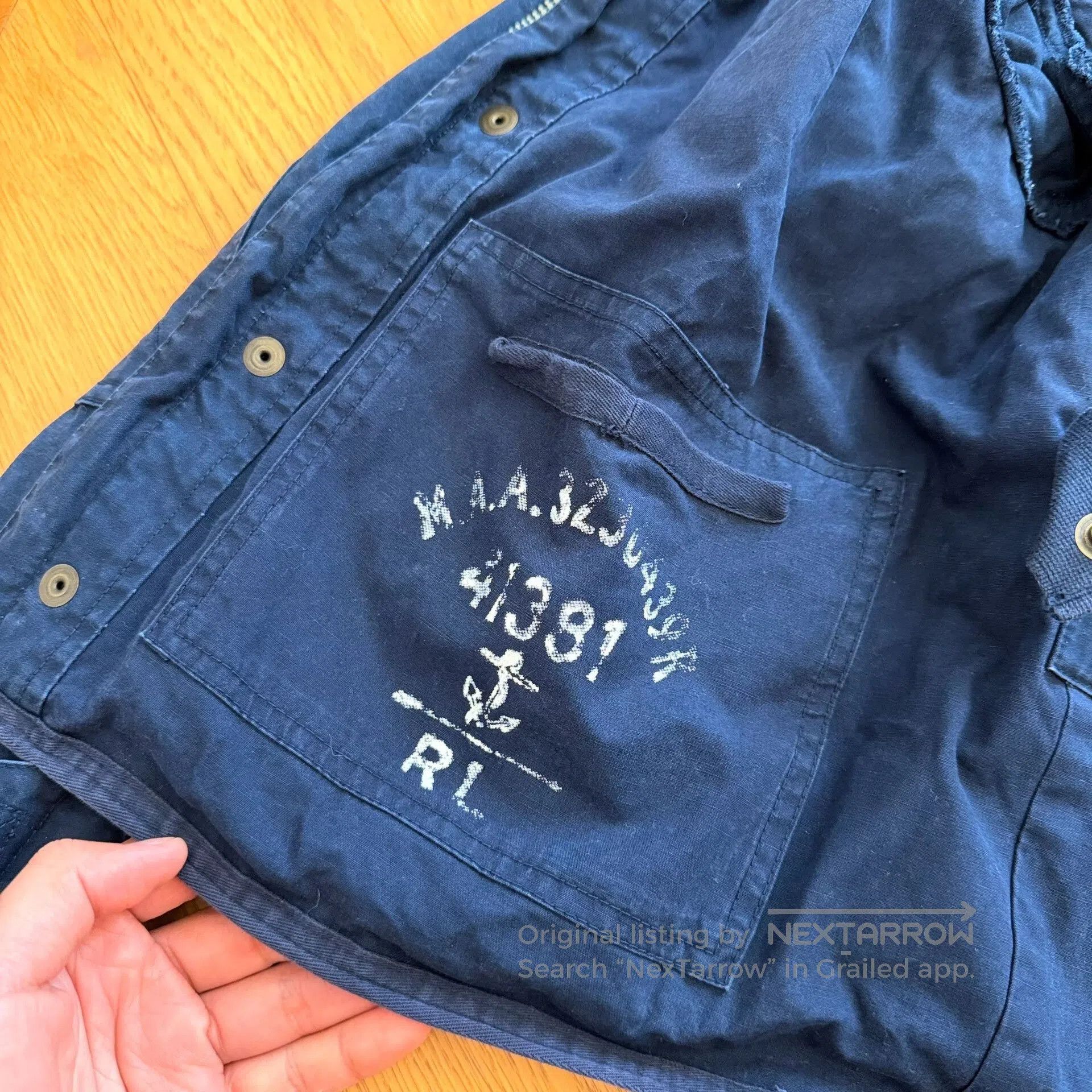 Rugby Ralph Lauren Early Rugby Blue Hooded Jacket. Size US S / EU 44-46 / 1 - 6 Thumbnail