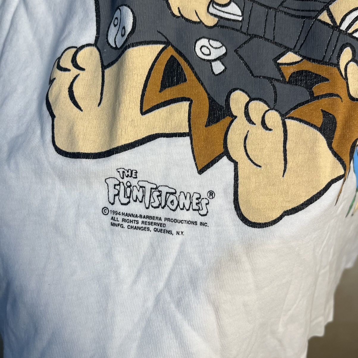 Vintage Vintage 90's Hanna Barbera The Flintstones Shirt Size US L / EU 52-54 / 3 - 4 Thumbnail