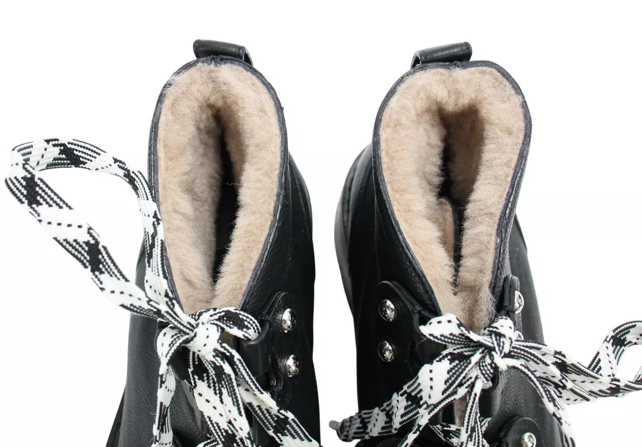 Jimmy Choo JIMMY CHOO Women's EU 37 Shearling Style Ankle Black Boots Size US 7 / IT 37 - 8 Thumbnail