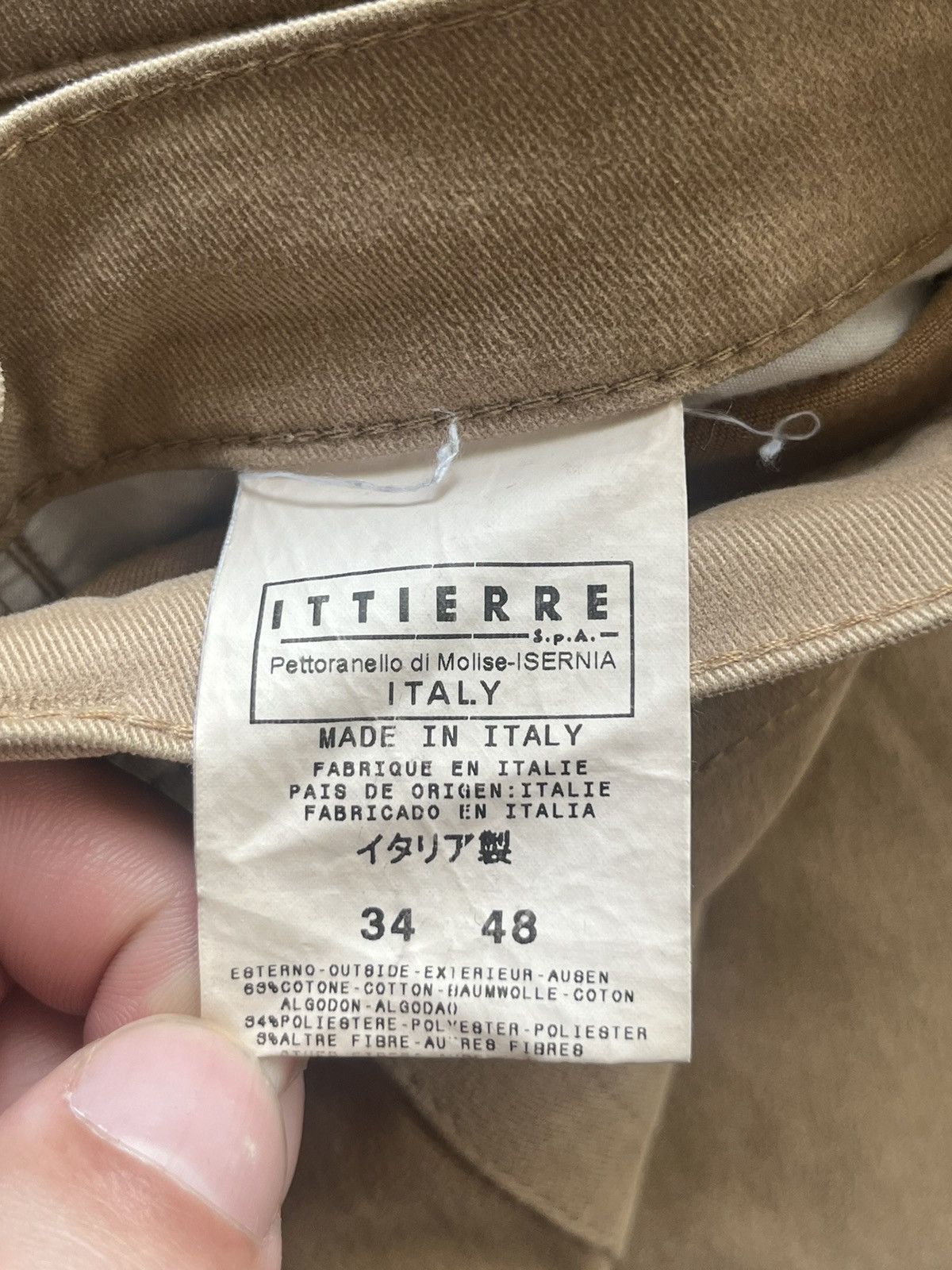 Versace Jeans Couture Versace Jeans Couture Vintage Light Brown Pants Size US 34 / EU 50 - 10 Thumbnail