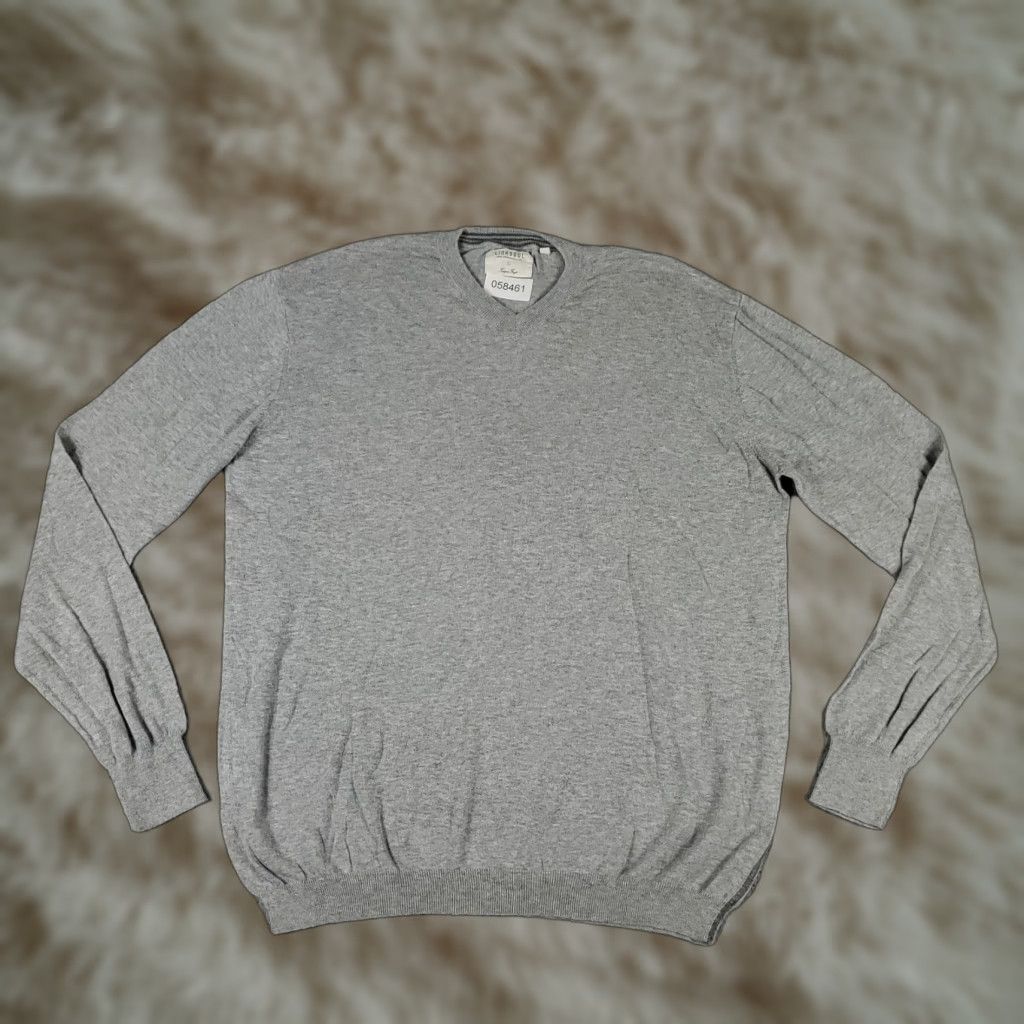 Vintage Linksoul Sweater Mens Large Gray V-Neck Casual Pullover Knit Sweatshirt Size US L / EU 52-54 / 3 - 1 Thumbnail