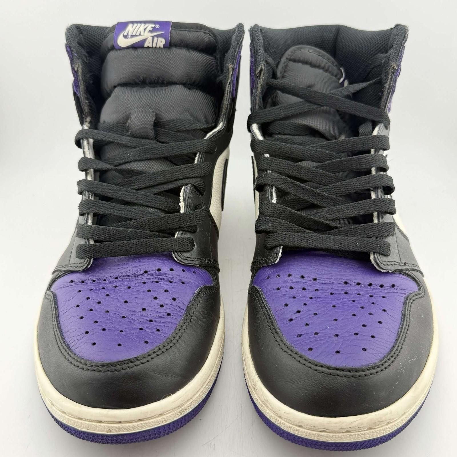 Nike Air Jordan 1 Retro Court Purple 11 Used with Box 555088-501 Size US 11 / EU 44 - 3 Thumbnail