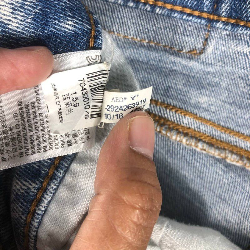 American Eagle Outfitters Vintage "American Eagle" Outfitters jeans stonewashed skinny Size US 29 - 15 Thumbnail