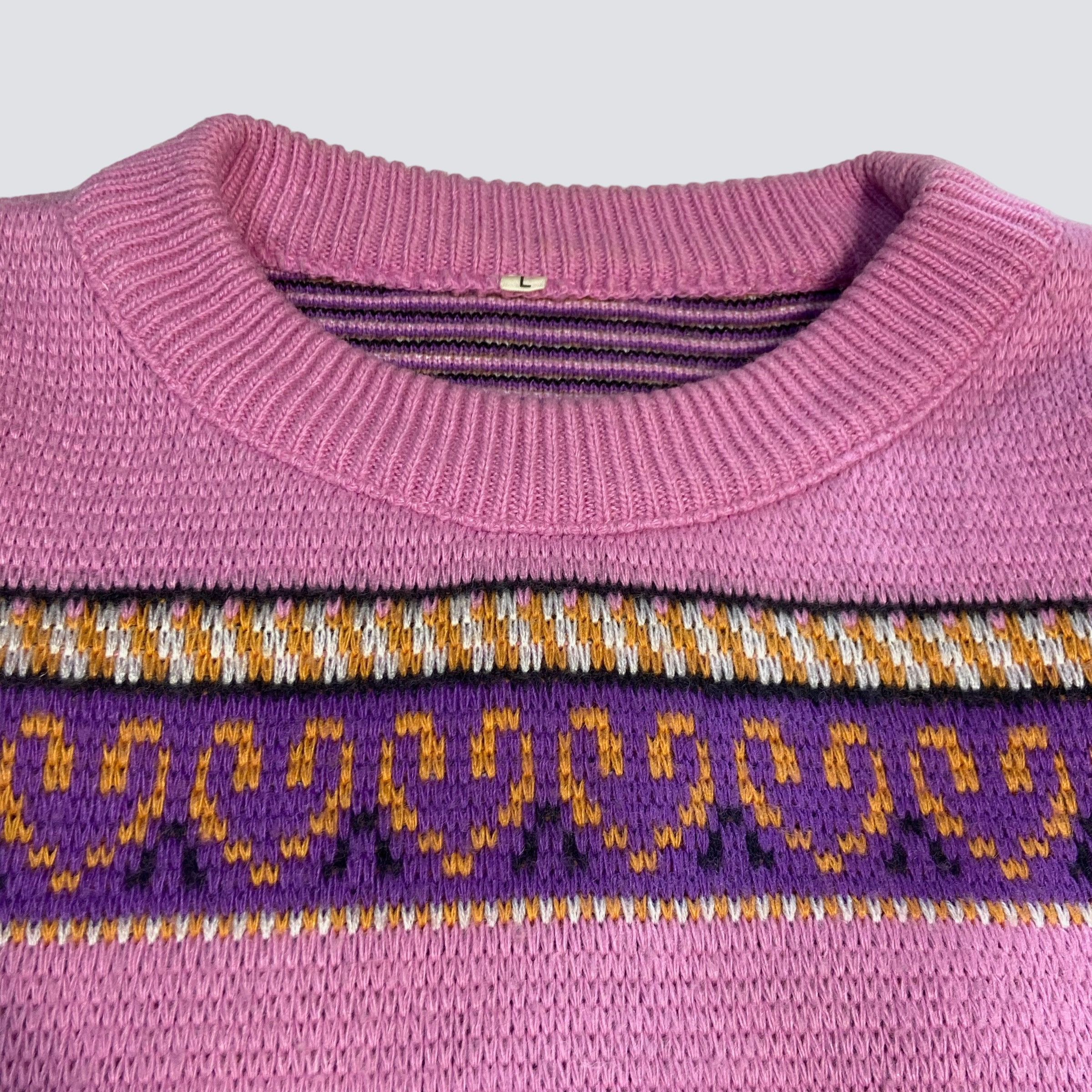 Vintage 1980s SIMMER STYLE MAUI ARCHIVE KNITTED SWEATER - № 1110 Size US L / EU 52-54 / 3 - 10 Thumbnail