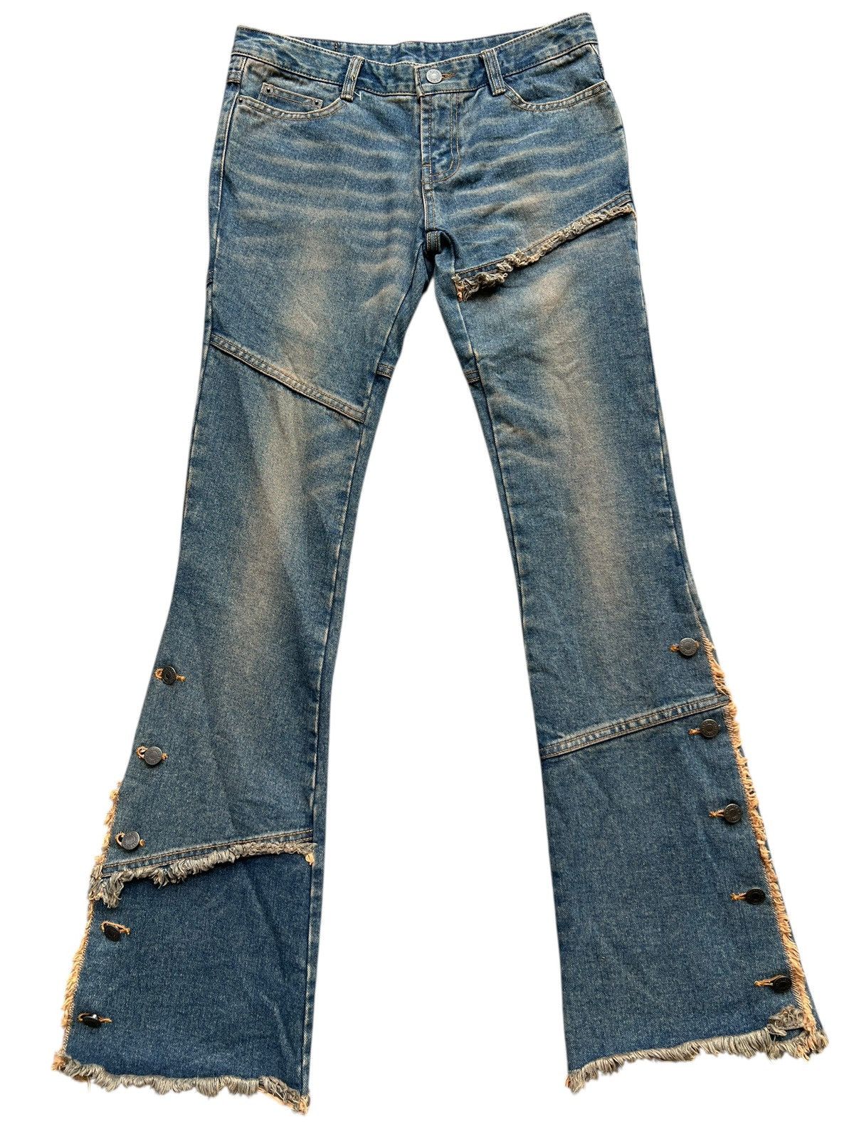 If Six Was Nine Low Rise Bootcut Flare Denim Pants 30x33 Size 30" / US 8 / IT 44 - 2 Thumbnail