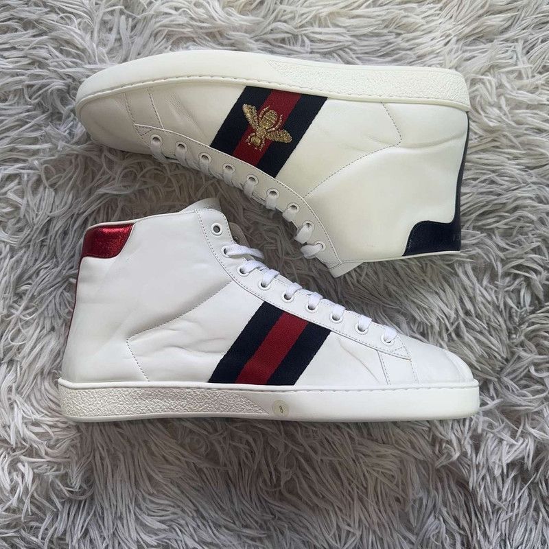 Other Gucci Ace High-Top Sneakers in White - Size US 8.5 / EU 41-42 - 6 Thumbnail