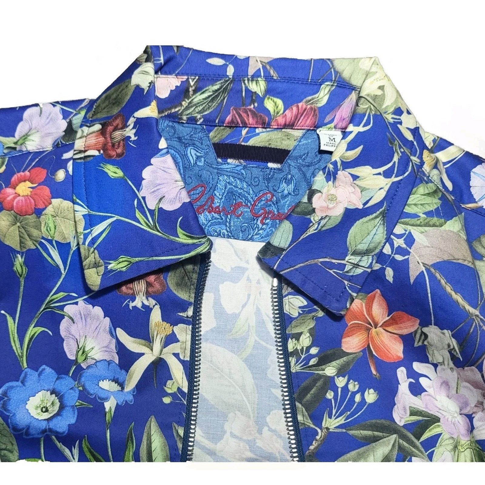 Robert Graham NWT Robert Graham Marina Bay Tropical Floral Jacket - Size M Size US M / EU 48-50 / 2 - 5 Thumbnail