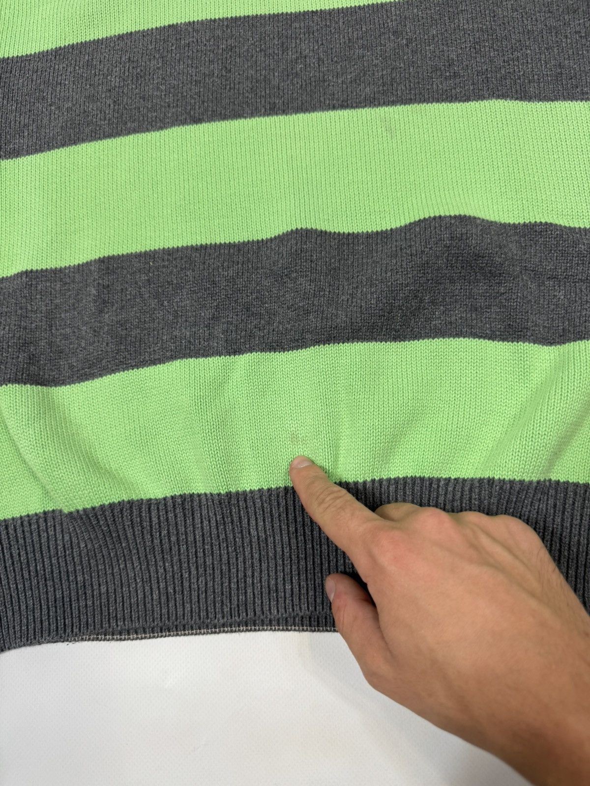 Polo Ralph Lauren Vintage Polo Ralph Lauren Striped Knit Crewneck Sweater Size US XL / EU 56 / 4 - 6 Thumbnail