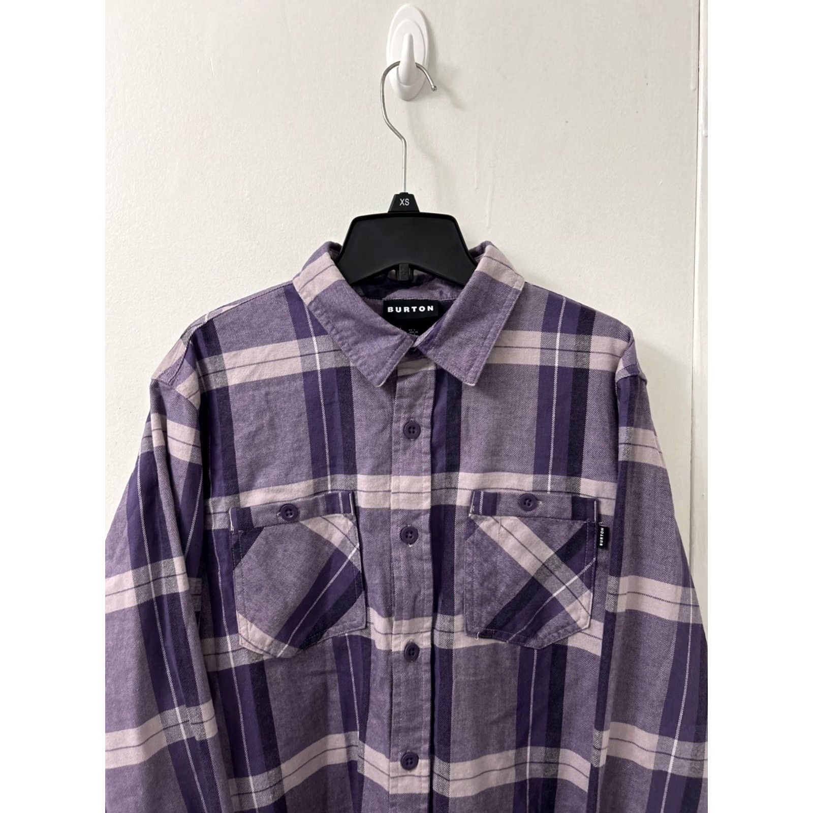 Burton Burton Shirt Mens Sz Small Purple Plaid Flannel Button Down Pockets Long Sleeve Size US S / EU 44-46 / 1 - 2 Thumbnail