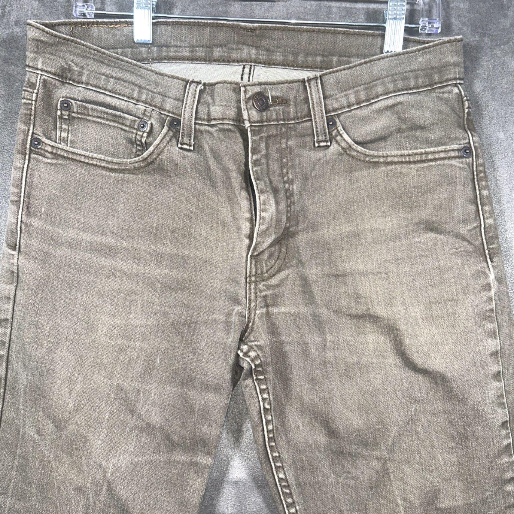 Levi's Levi's 511 Jeans Mens 32x30 Gray Cotton Stretch Denim Straight Regular Casual Pants Size US 32 / EU 48 - 2 Thumbnail