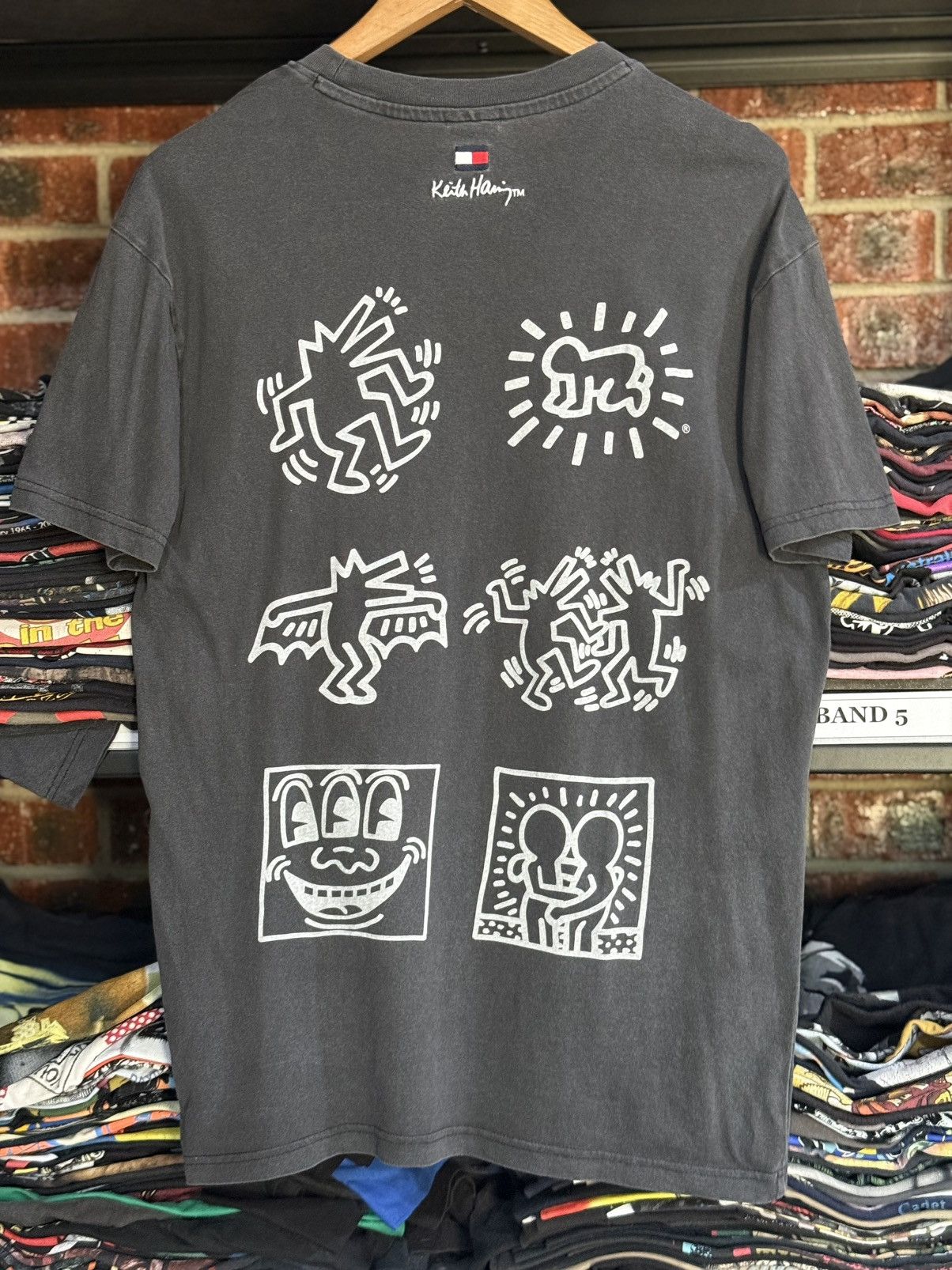 Keith Haring X Tommy Jeans Art Faded Tee