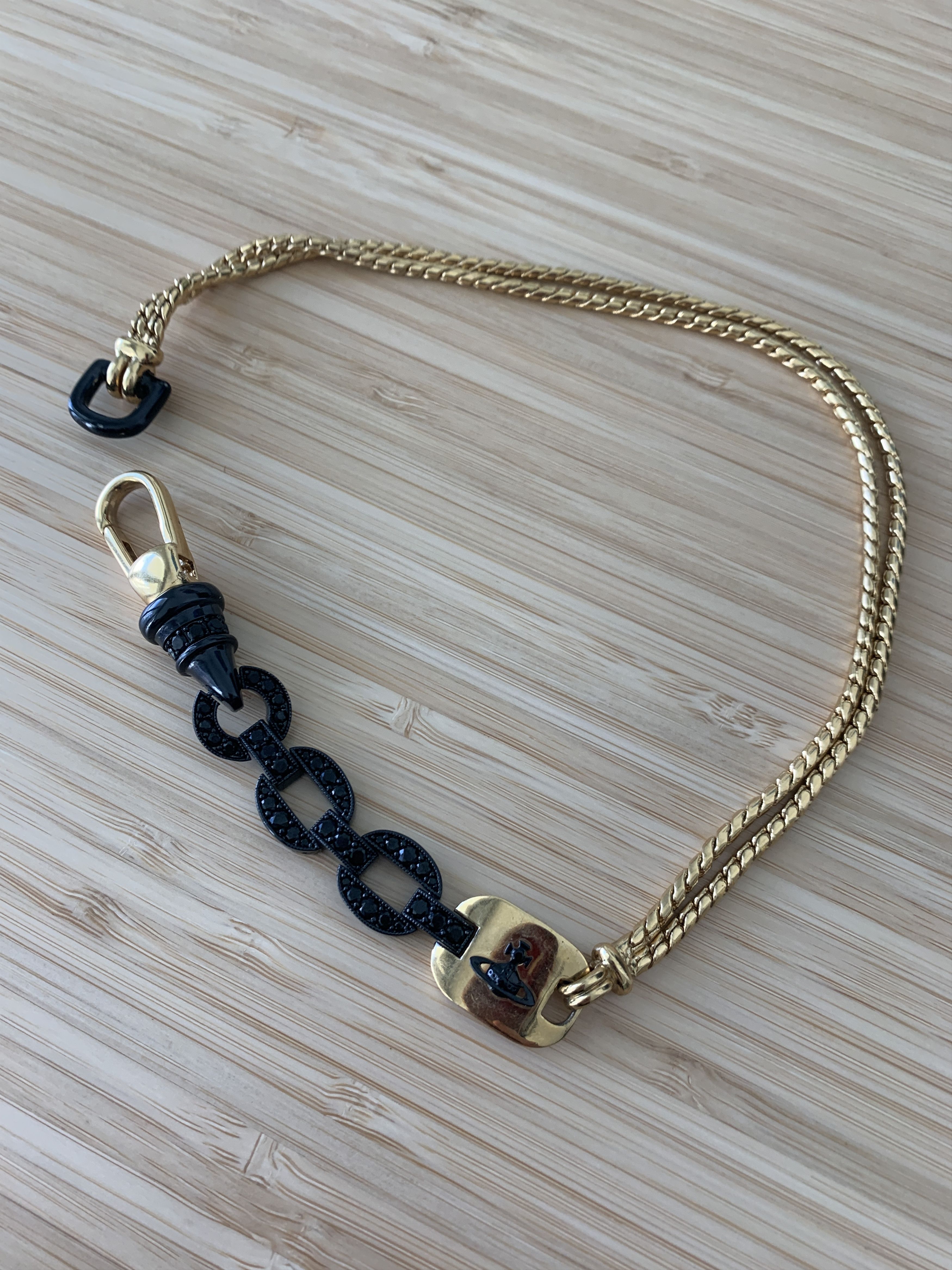 Vivienne Westwood Multi Detailed Chain / Link / Orb Crystal Choker Necklace Size ONE SIZE - 2 Thumbnail