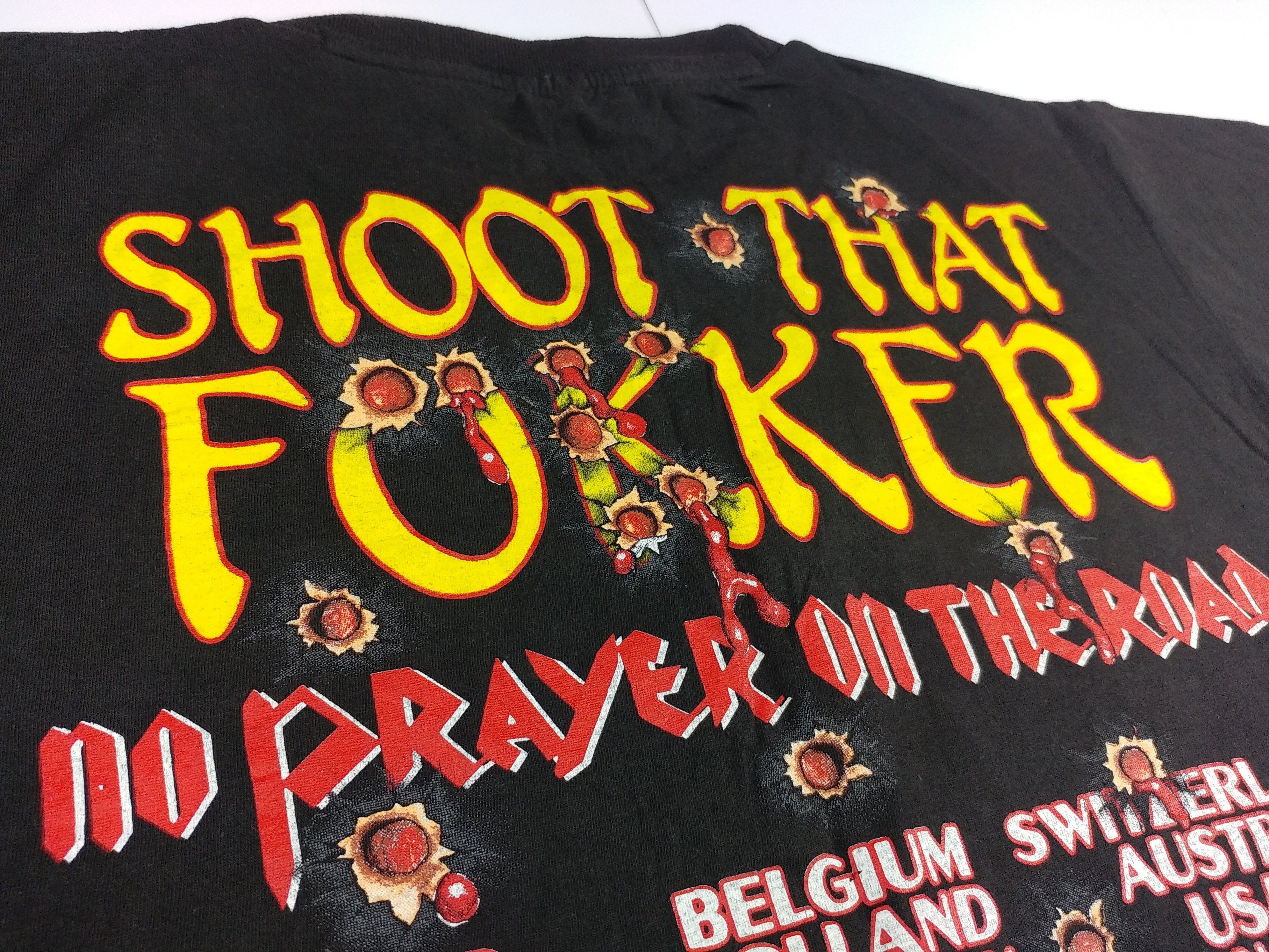 Vintage Vintage Iron Maiden T-Shirt 1990 No Prayer On The Road L Size US L / EU 52-54 / 3 - 18 Thumbnail