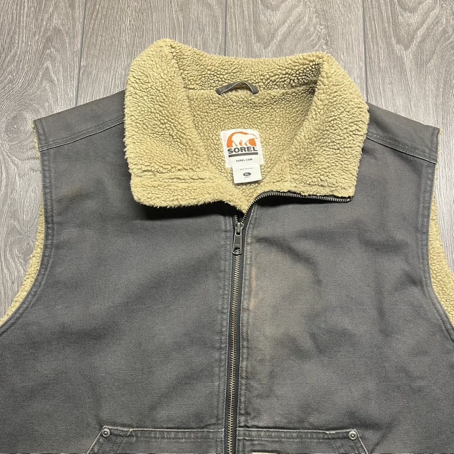 SOREL Sorel Sherpa Lined Canvas Vest XL Outwear Size US XL / EU 56 / 4 - 4 Thumbnail