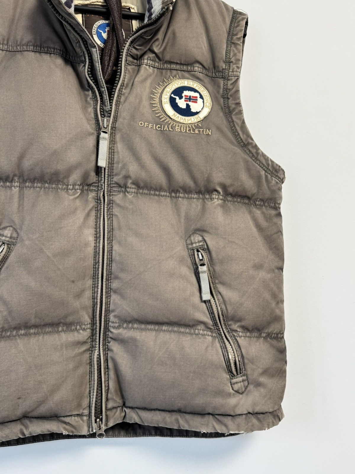 Napapijri Napapijri Vest Vintage 90’s Style hype Beige Size US L / EU 52-54 / 3 - 3 Thumbnail