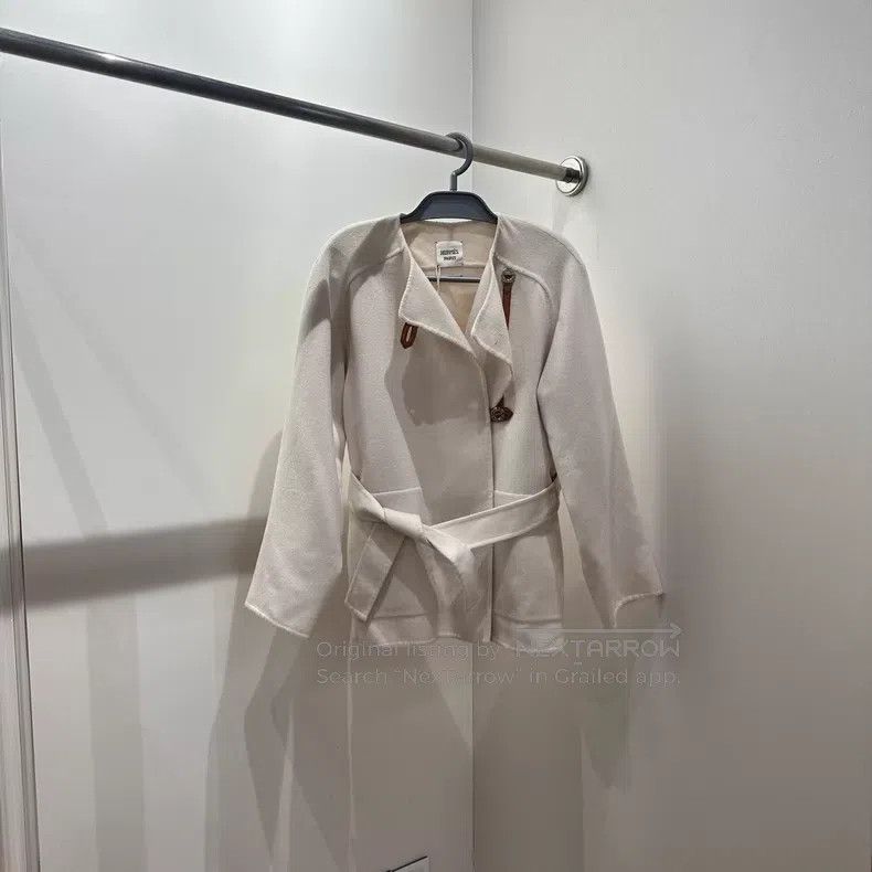 Hermes Hermes Double-Faced Cashmere Short Coat Size XXS / US 00 / IT 34 - 1 Thumbnail