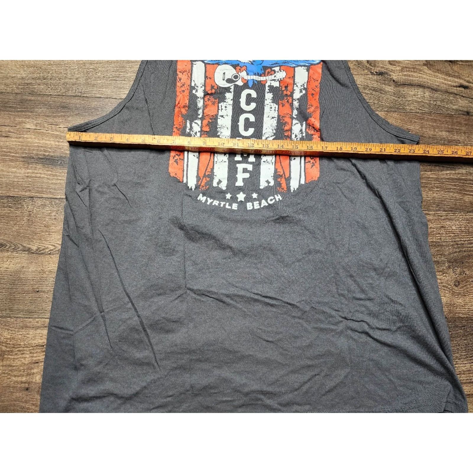 Vintage Mens 3XL District Carolina Country Music Festival 2021 T-Shirt Sleeveless Tank Top Gray Music Double-Sided Size US XXL / EU 58 / 5 - 3 Thumbnail