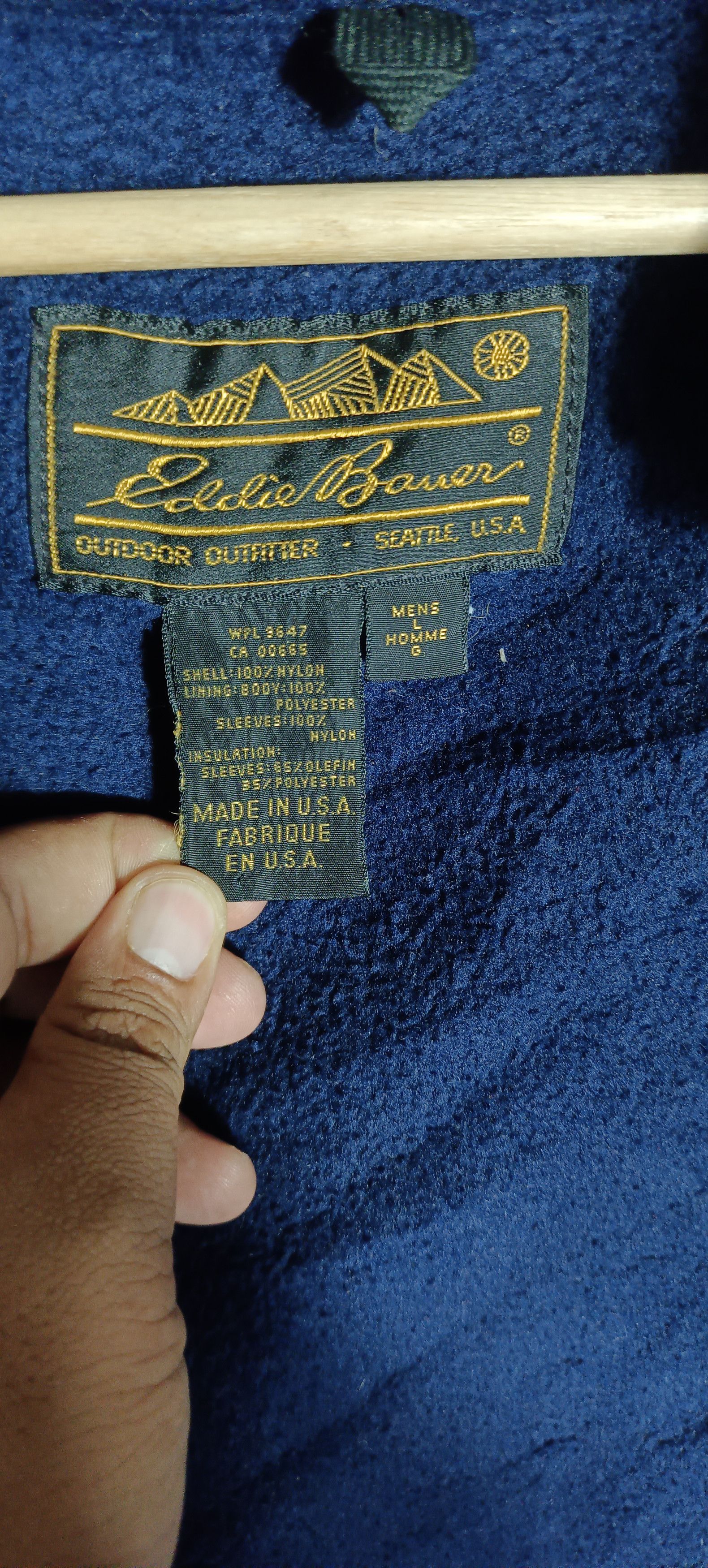 Eddie Bauer VTG🔥🔥 EDDIE BAUER Wind Foil Bomber Jacket Size US L / EU 52-54 / 3 - 19 Thumbnail