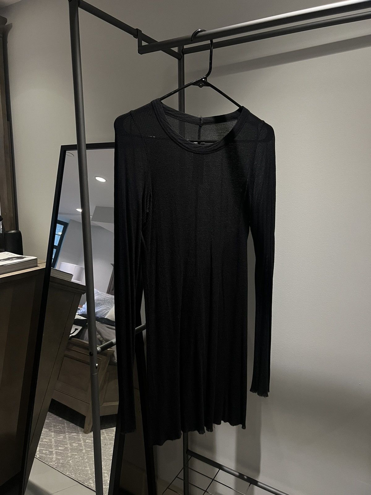 Rick Owens × Rick Owens Drkshdw RICK OWENS BLACK CREWNECK LONGSLEEVE Size US S / EU 44-46 / 1 - 1 Thumbnail