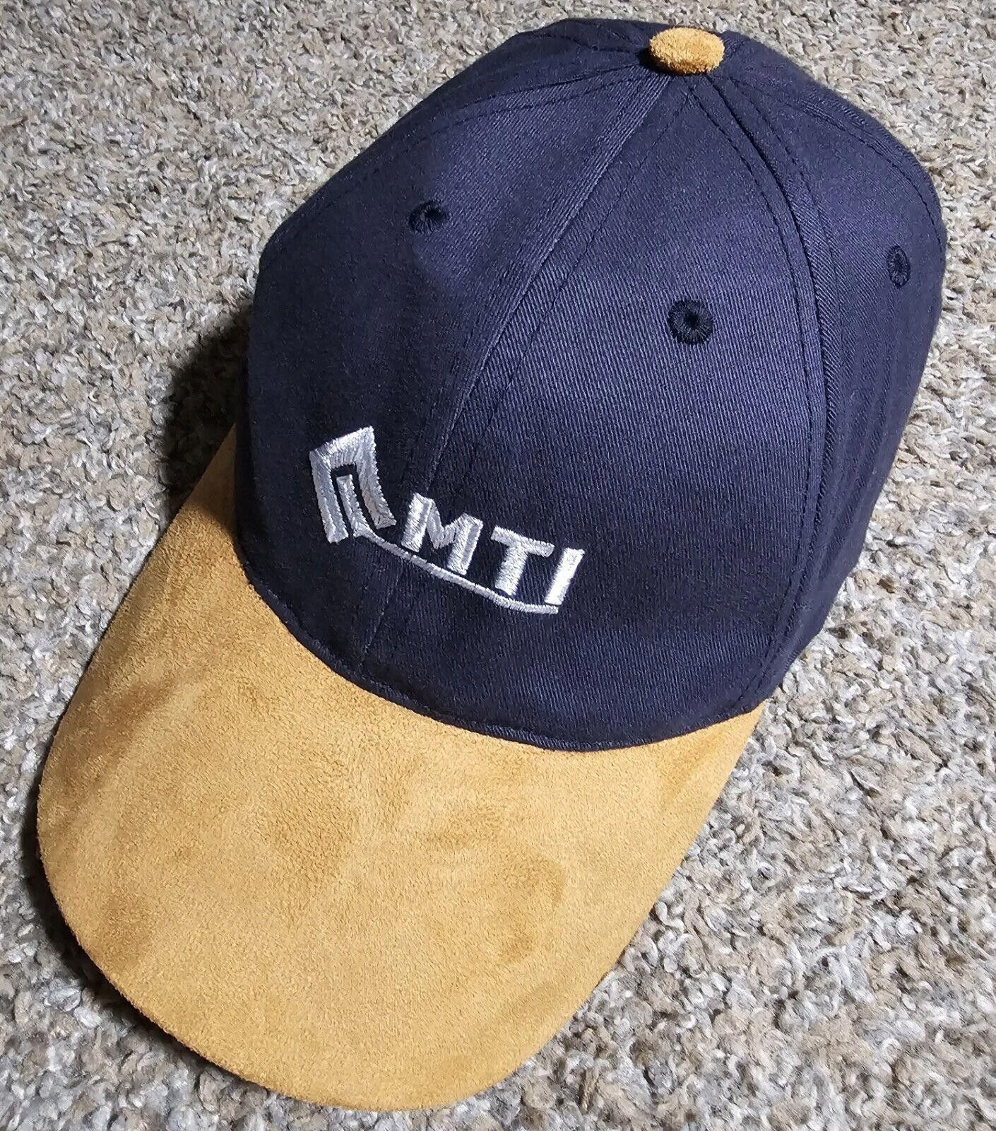 Designer MTI Monash University blue strapback Suede bill hat Size ONE SIZE - 1 Thumbnail