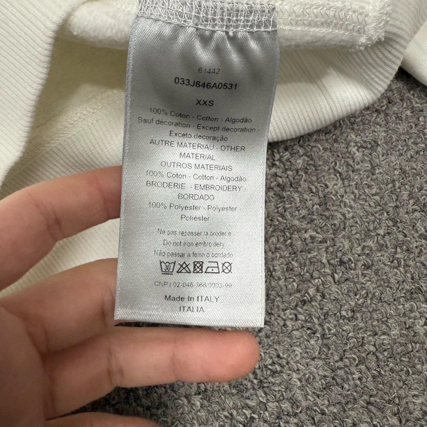 Dior Dior x Shawn Stussy White Logo Hoodie XXS 99% Size XXS / US 00 / IT 34 - 4 Thumbnail