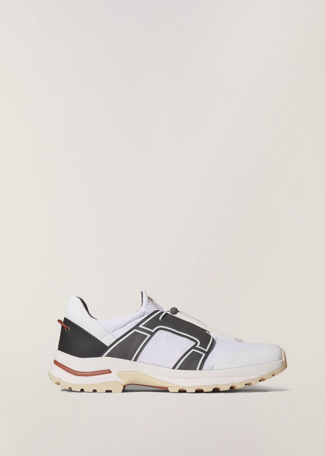 image of Loro Piana O1Loc1C0124 Trail Hiker Walk Sneakers In White Black, Men's (Size 10)
