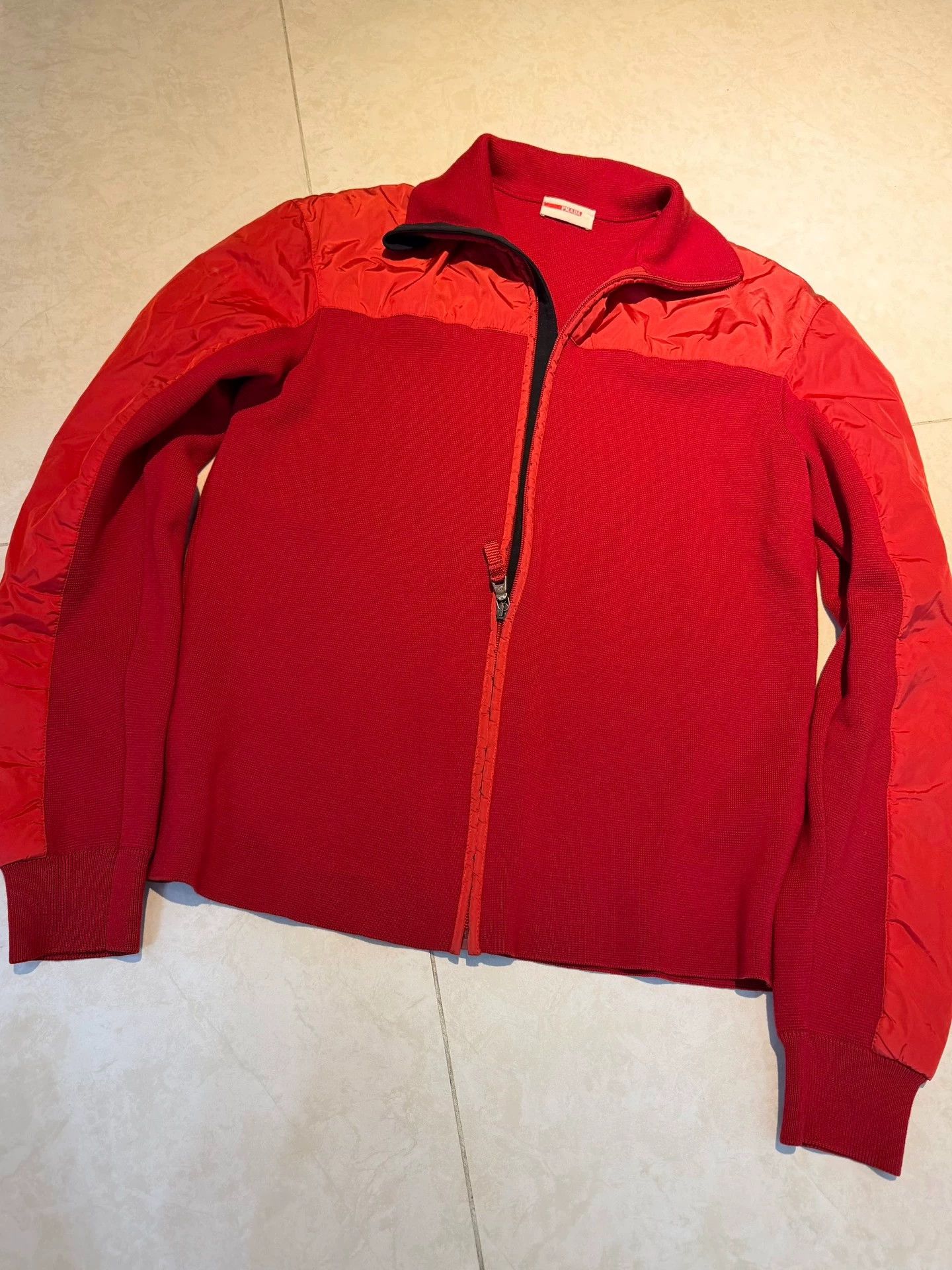 Prada Prada Sport Archive Red Vibe Zip Jacket Unisex 48 Size US M / EU 48-50 / 2 - 2 Thumbnail