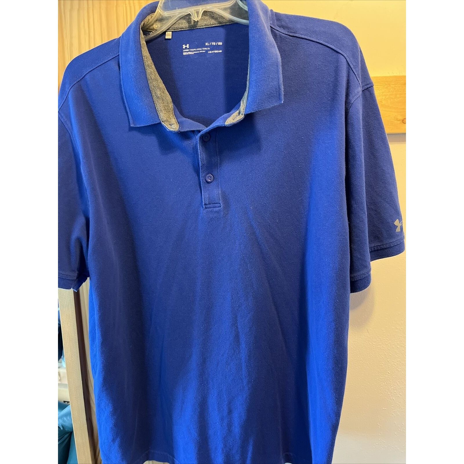 Under Armour Under Armour Heat Gear Men’s XL Blue SS Cotton Polo Shirt Size US XL / EU 56 / 4 - 9 Thumbnail