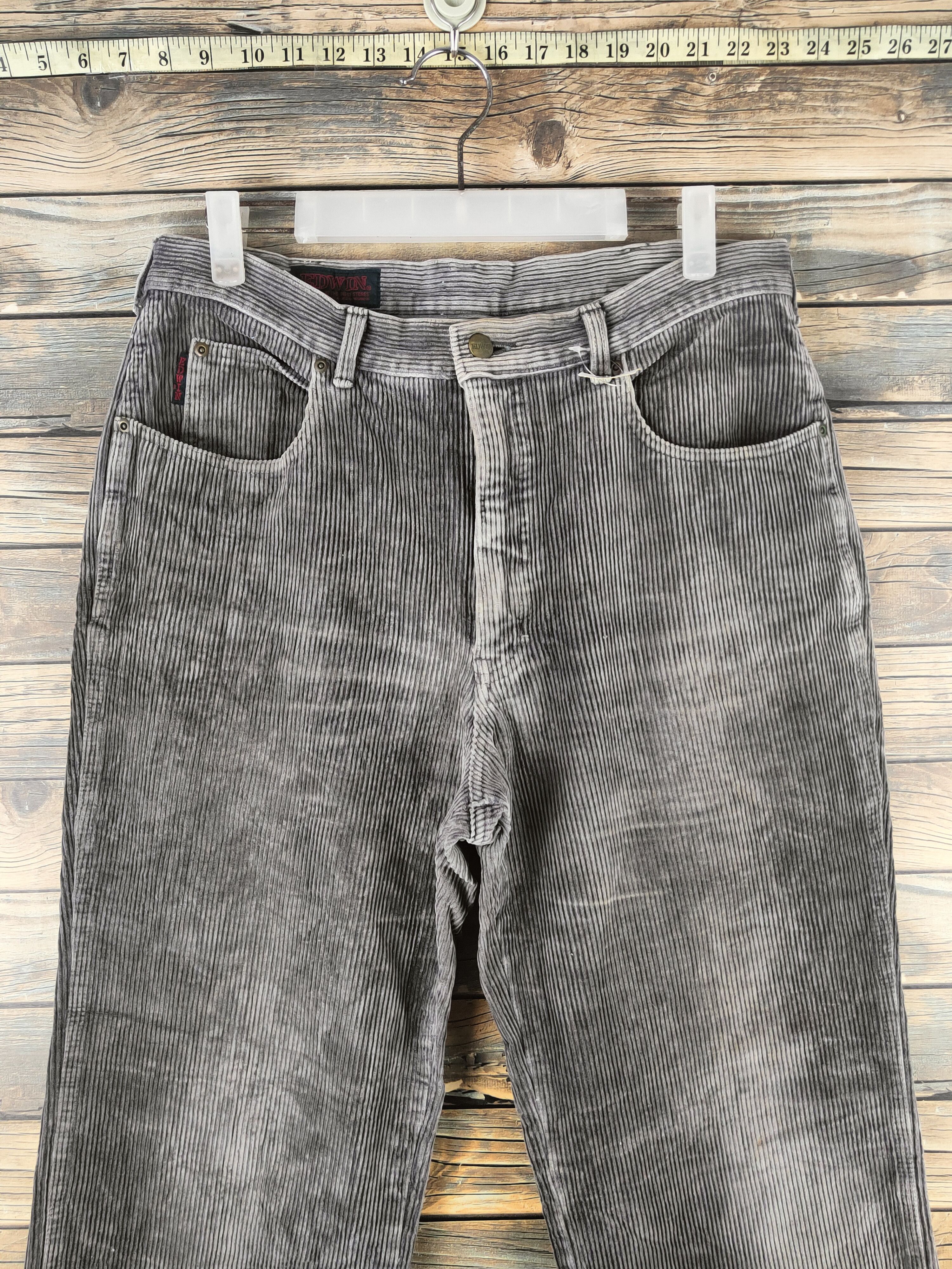 Edwin DL Edwin Dark Gray vintage japan Corduroy Pants #46-865 Size US 32 / EU 48 - 2 Thumbnail