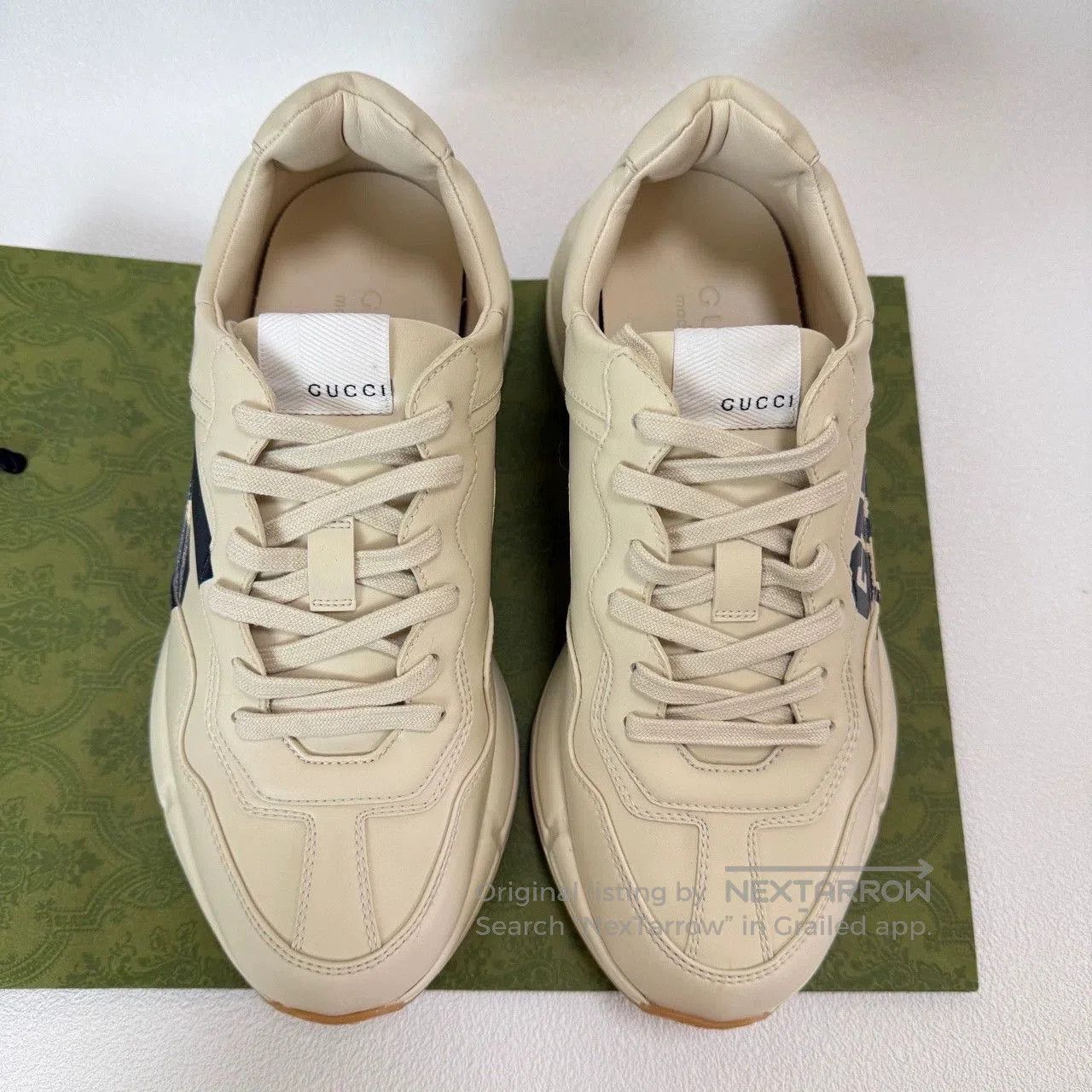 Gucci gucci 25 logo dad sneakers in beige. Size US 6.5 / EU 39-40 - 2 Thumbnail