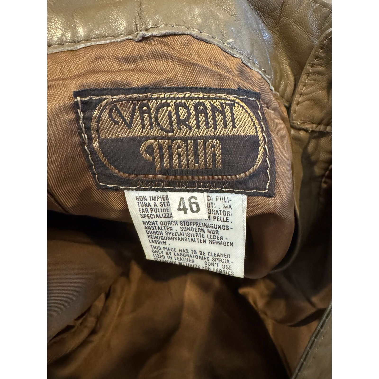 The Unbranded Brand Vagrant Italia Vintage Brown Leather Pants Made in Italy 46 Size 32" / US 10 / IT 46 - 6 Thumbnail