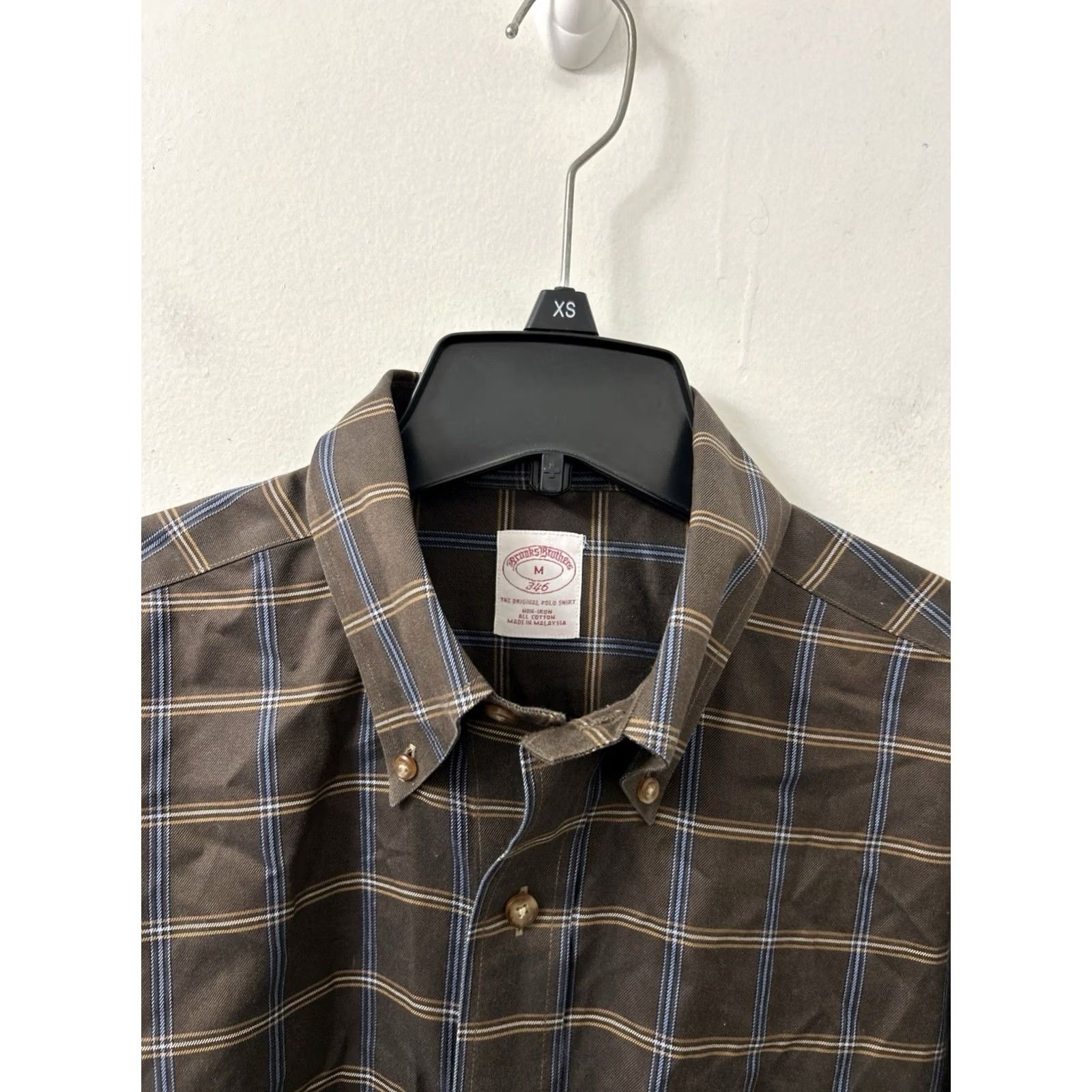 Brooks Brothers Brooks Brothers Shirt Mens M Brown Original Polo Plaid Button Down Size US M / EU 48-50 / 2 - 5 Thumbnail