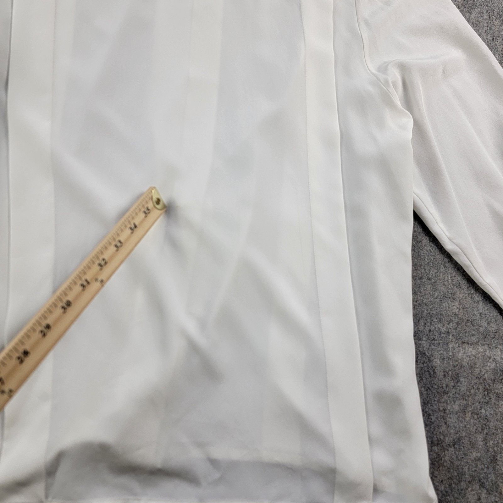 Courreges Courreges Vintage Polyester Pleated Button Down Shirt France Size M / US 6-8 / IT 42-44 - 16 Thumbnail