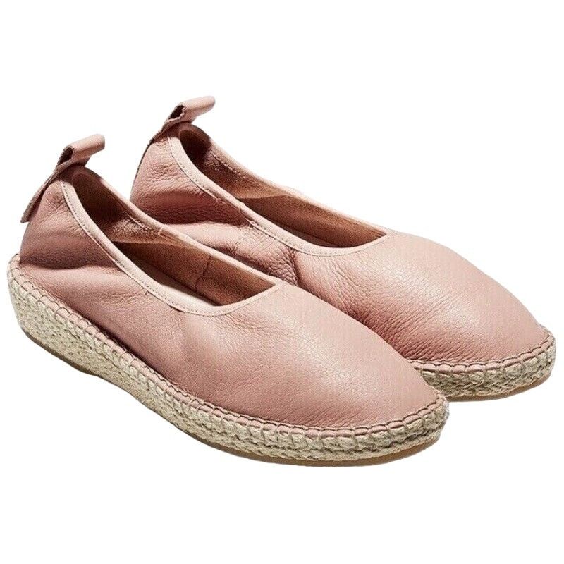 Cole Haan Cloudfeel Espadrille Shoe Slip On Leather Pink 7