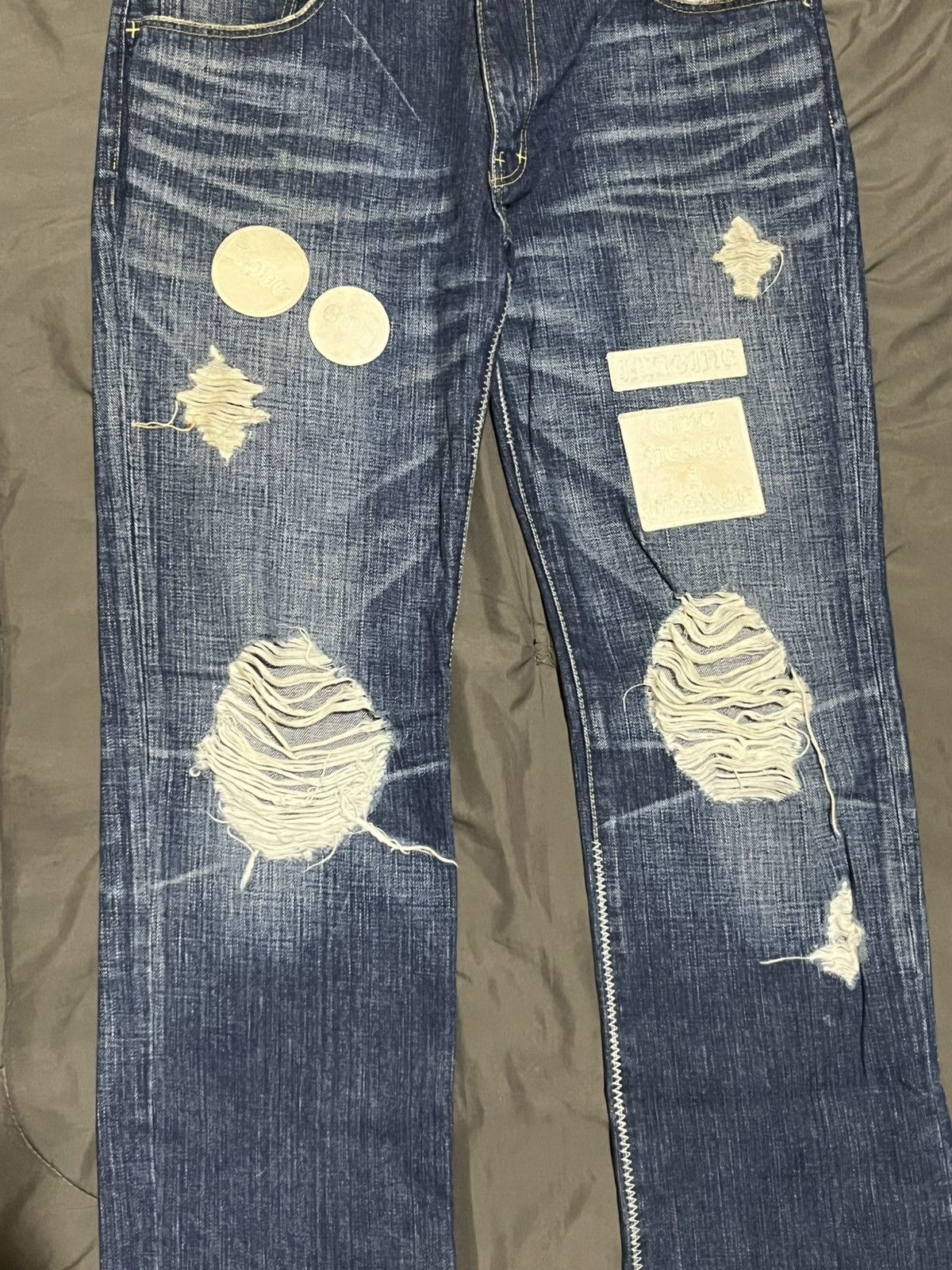 Number (N)ine Number (N)ine AW04 “Give Peace A Chance” Denim Size US 30 / EU 46 - 3 Thumbnail