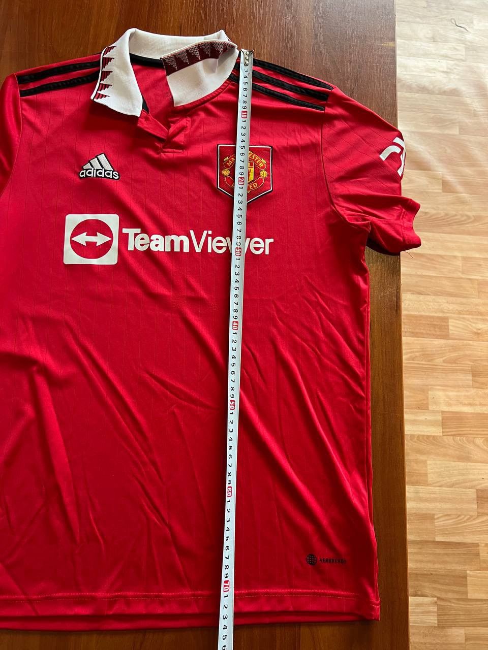Adidas 2022/23 MANCHESTER UNITED HOME SOCCER JERSEY FOOTBALL SHIRT Size US L / EU 52-54 / 3 - 13 Thumbnail
