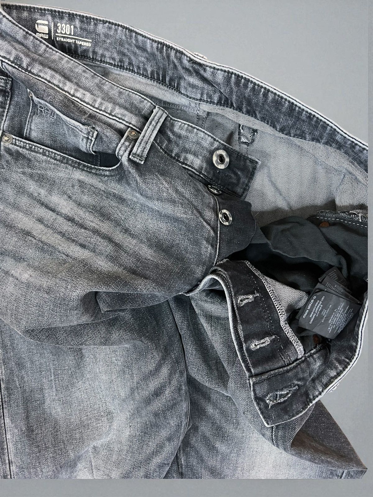 G-Star G-Star Raw 3301 Straight Tapered jeans size W34 L34 Size US 34 / EU 50 - 5 Thumbnail