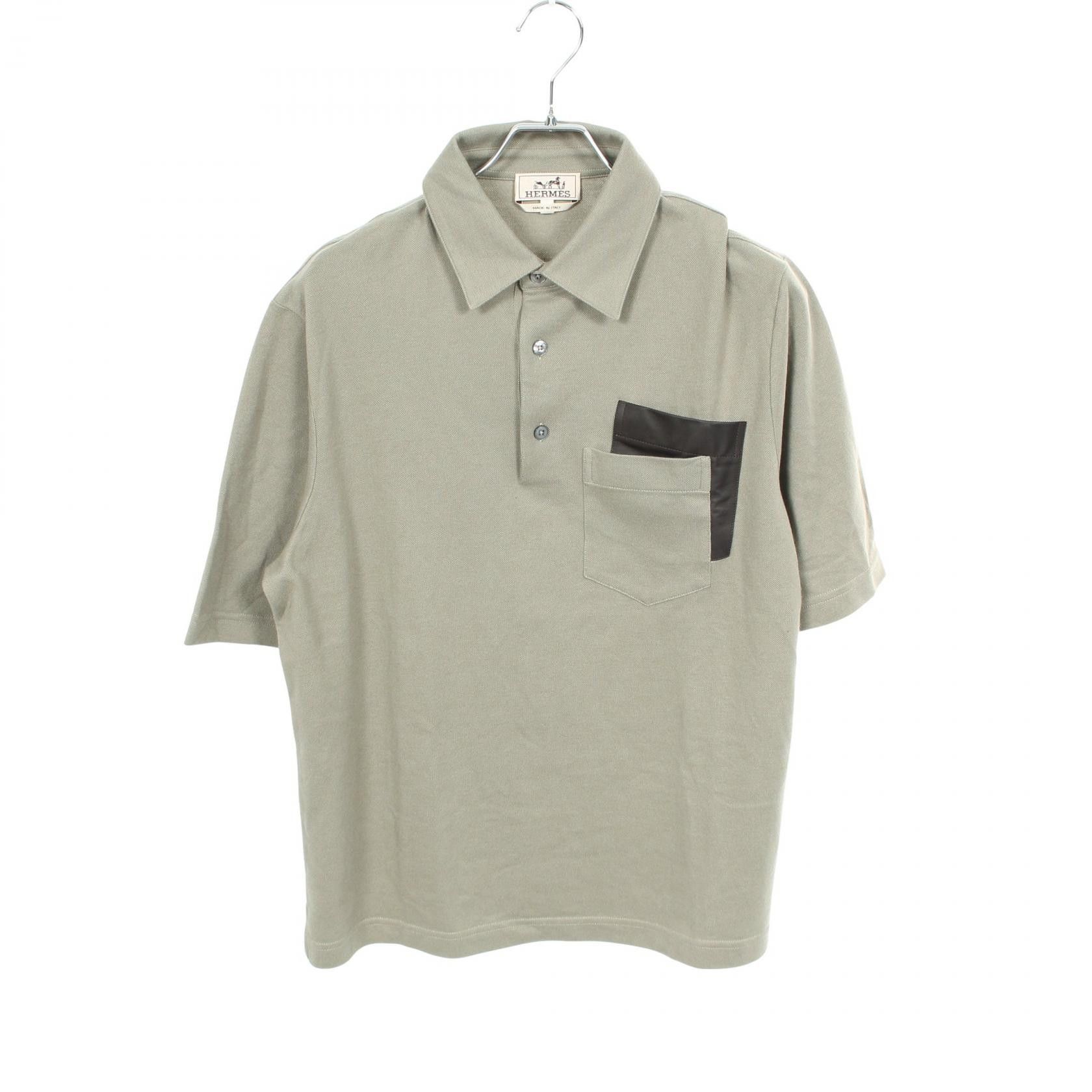 Hermes Hermes Hermes Cotton Cashmere Polo Shirt Textile Tops DUTY FREE for USA Size ONE SIZE - 1 Thumbnail