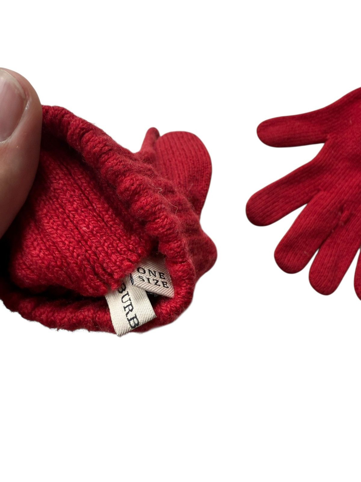 Burberry Burberry red gloves vintage Size ONE SIZE - 3 Thumbnail