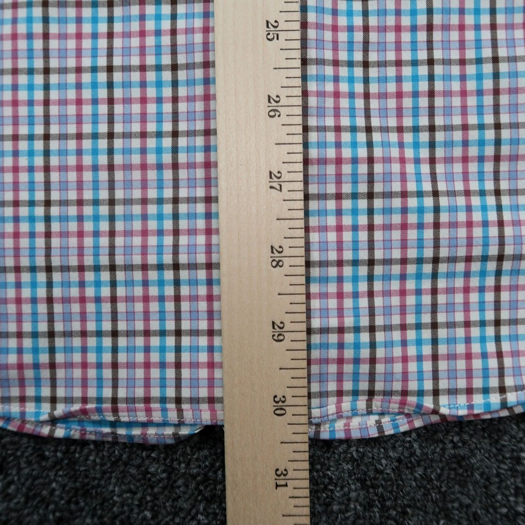 Peter Millar Peter Millar Shirt Men Medium White Check Button-Up Long Sleeve Breathable Lightweight Summer Comfort 42 in Chest Regular Fit Vintage No Size US M / EU 48-50 / 2 - 7 Thumbnail