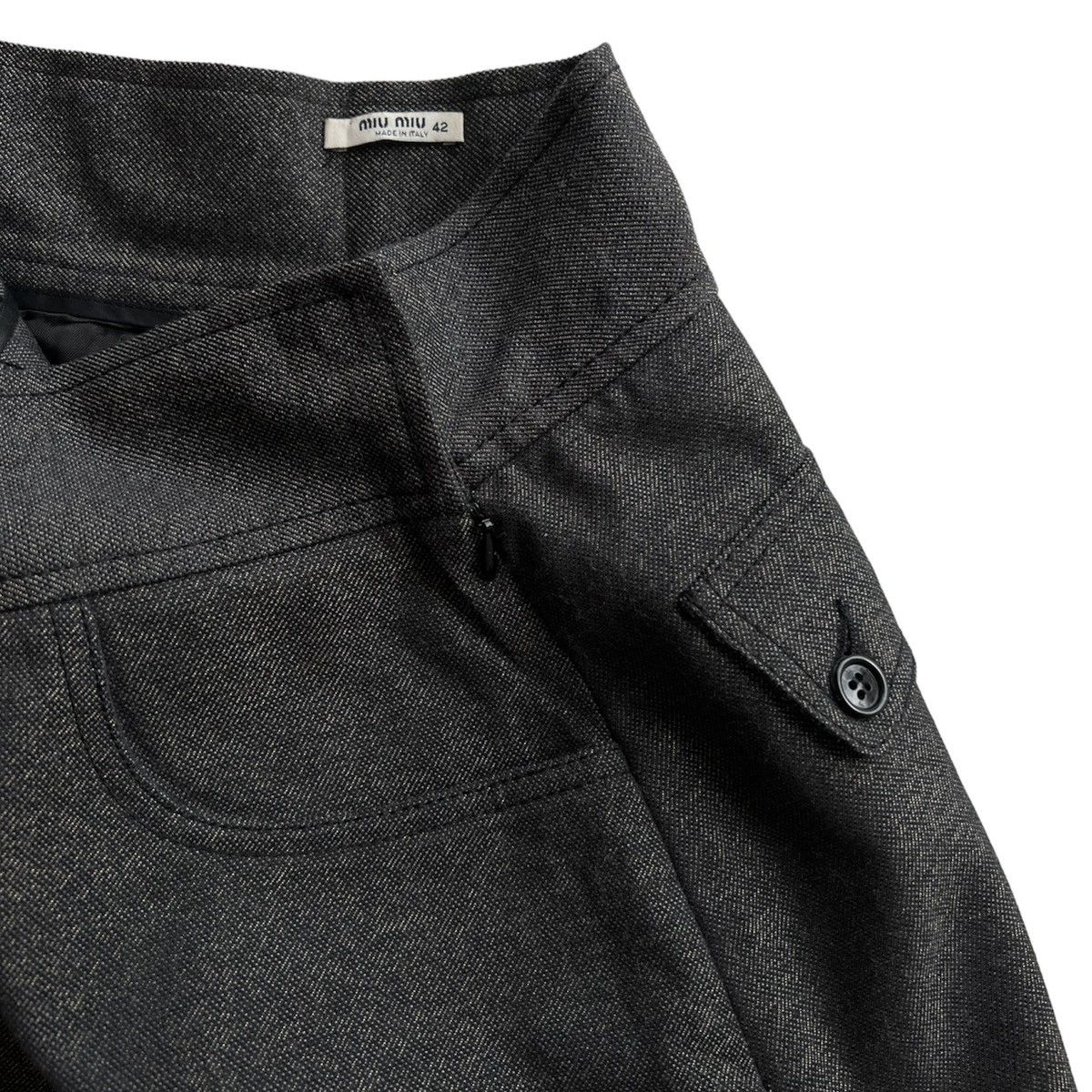 Miu Miu MIU MIU LOOSE WIDE PANTS Size 27" / US 4 / IT 40 - 4 Thumbnail