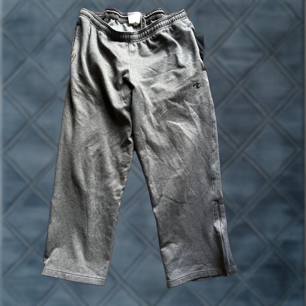 Champion Champion Sweatpants Men's Medium Authentic Athleticwear Polyester Logo Gray Size US 31 - 1 Thumbnail