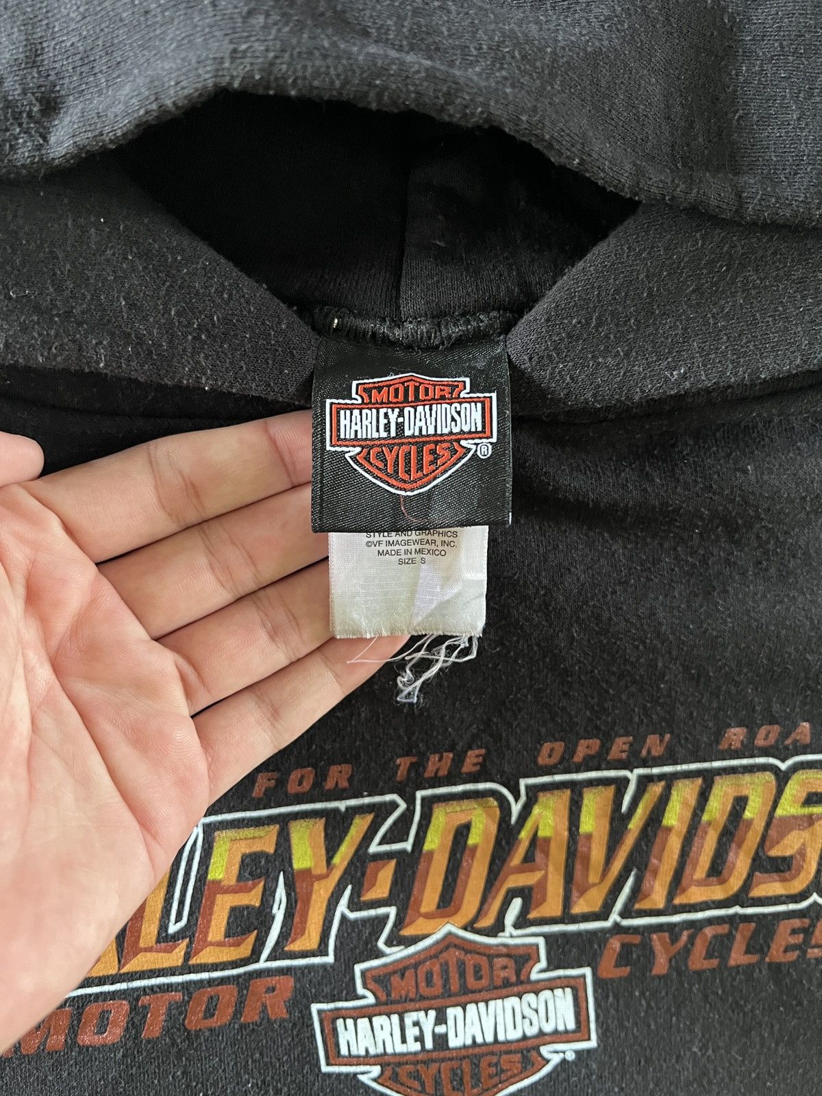 Harley Davidson × Vintage Vintage 00's Y2K Harley Davidson Hog Rider Pullover Hoodie Size US S / EU 44-46 / 1 - 5 Thumbnail