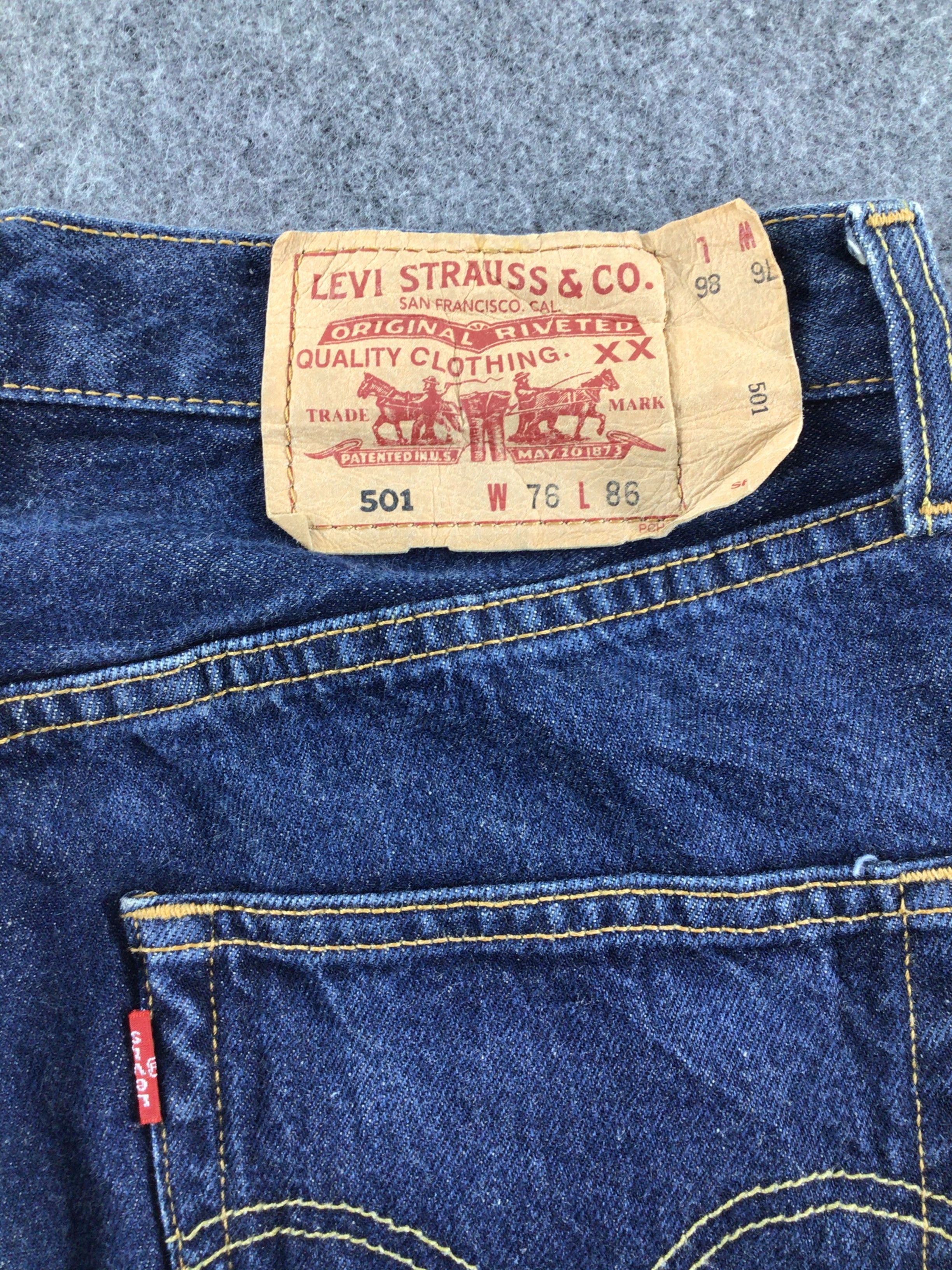Levi's Rare Vintage Levis 501 Reverse Tab Jeans-J297 Size US 29 - 5 Thumbnail